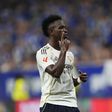 Vinícius Júnior celebra golo em Oviedo