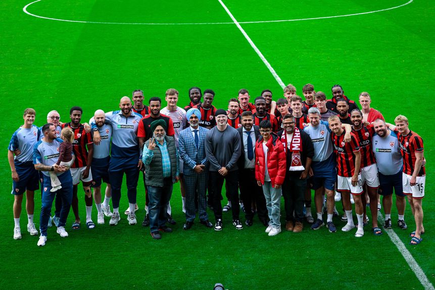 A equipa do Morecambe (MorecambeFC)