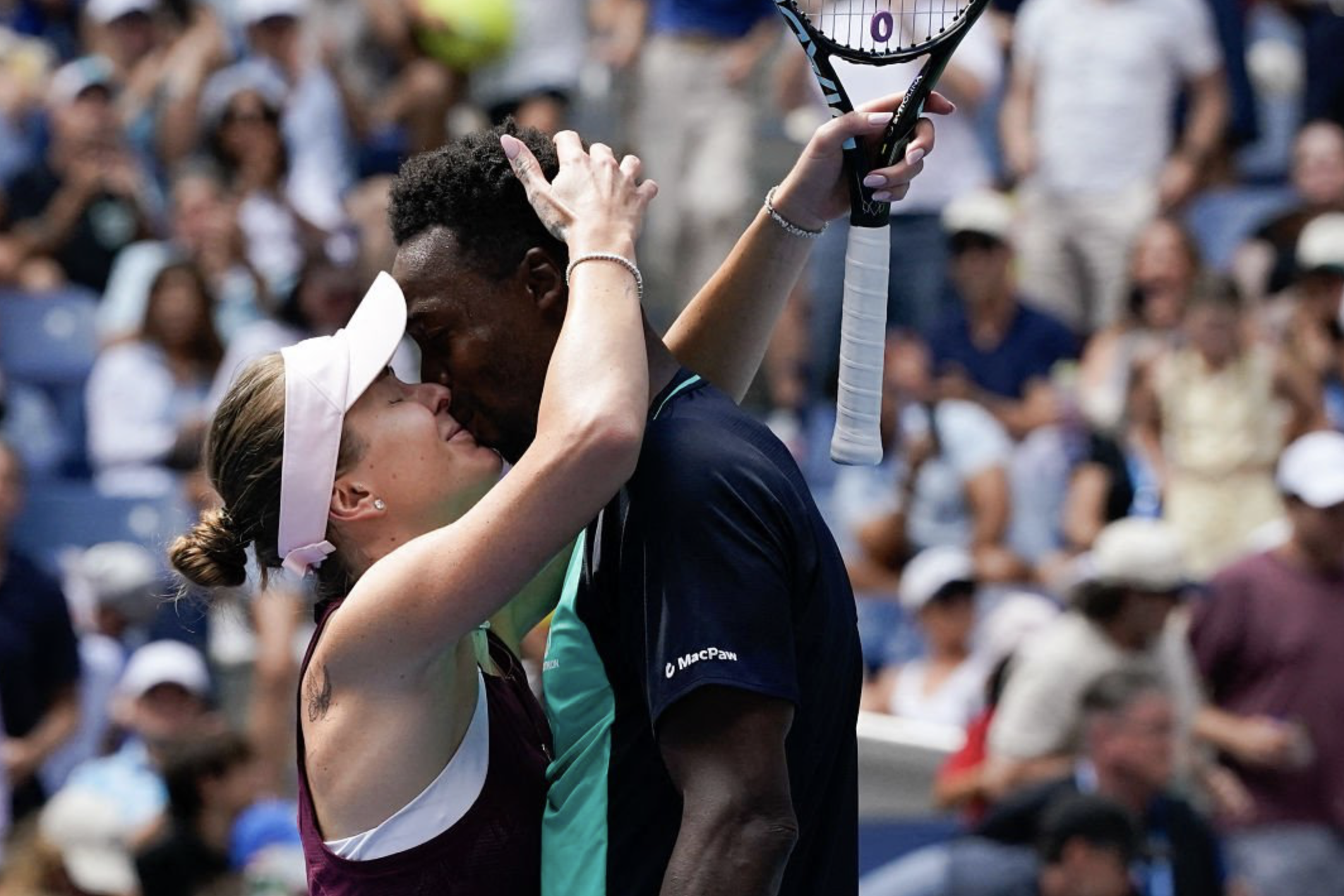 Elina Svitolina e Gael Monfils são casados e pais de uma filha (D.R.)
