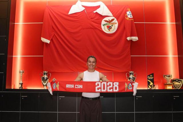 Anna Csiki assinou com as águias até 2028 - Foto: SL Benfica