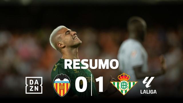 Golo perto do final dá vitória ao Betis em Valência