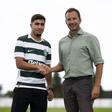 Moncef Zekri com o presidente leonino, Frederico Varandas  (Foto Sporting CP)