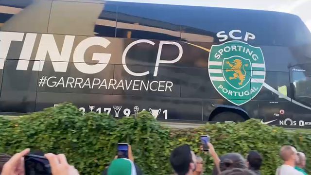 A chegada do Sporting a Alvalade