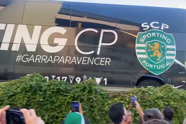 A chegada do Sporting a Alvalade