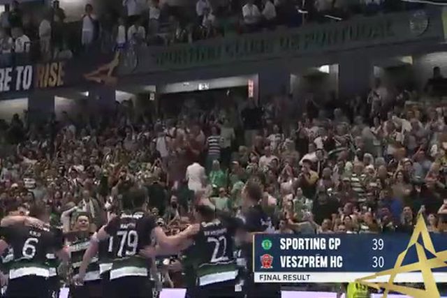 Sporting bate candidato a ganhar a Champions com exibição perfeita