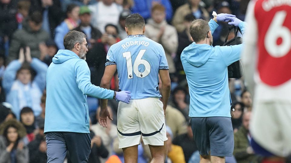 Manchester City confirma lesão grave de Rodri