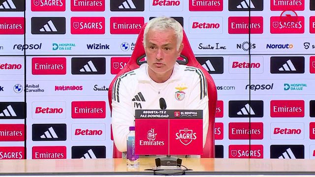 A reação de José Mourinho ao sorteio da Taça de Portugal