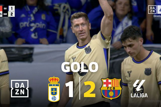 Cabeçada de Lewandowski para a reviravolta do Barcelona (vídeo)