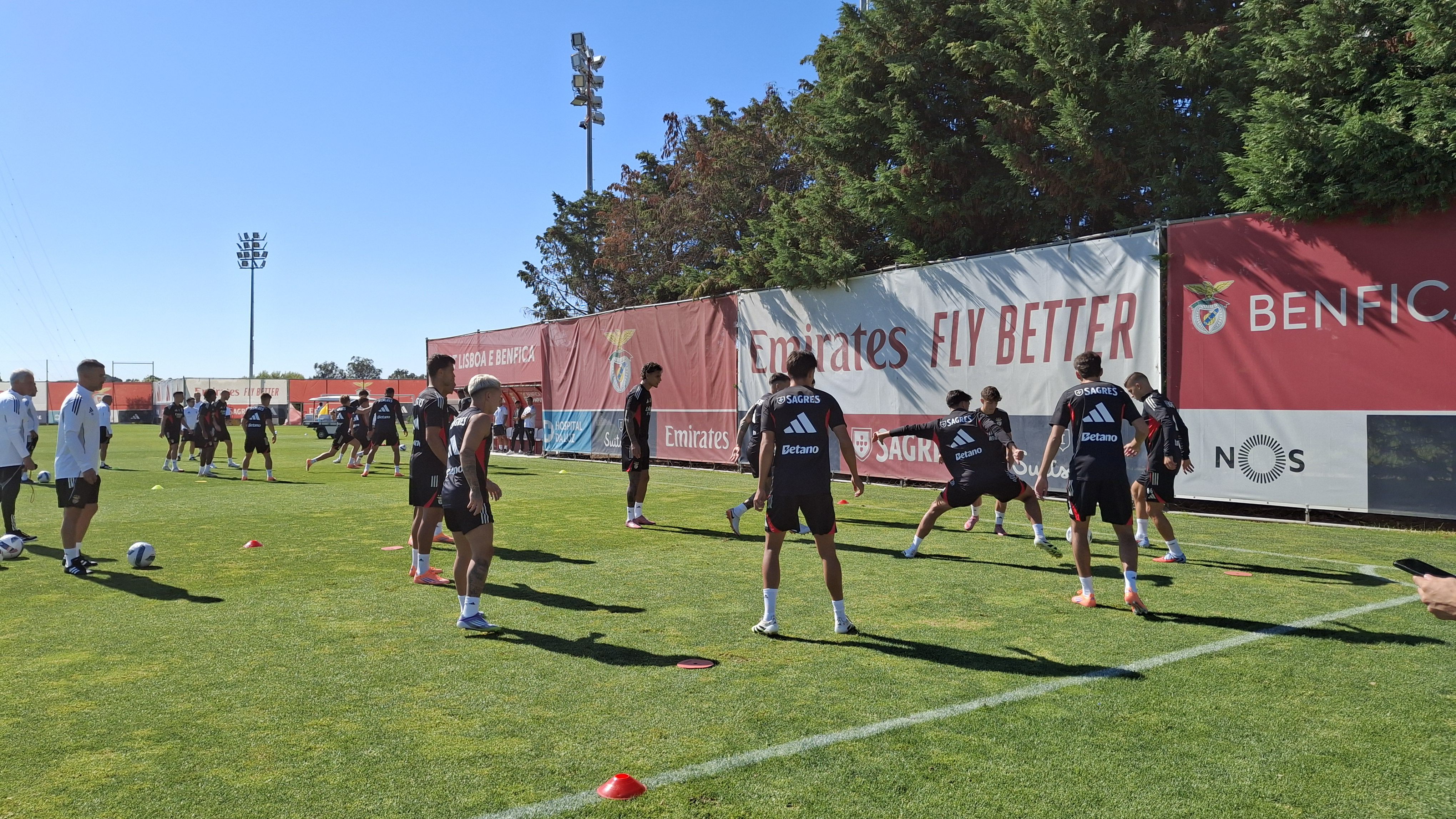 Gonçalo Moreira, camisola 77, chamado ao treino do Benfica