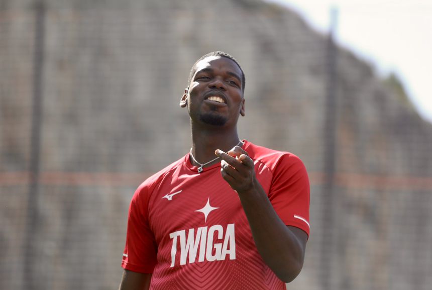 Paul Pogba num treino dos monegascos - Foto: Mónaco