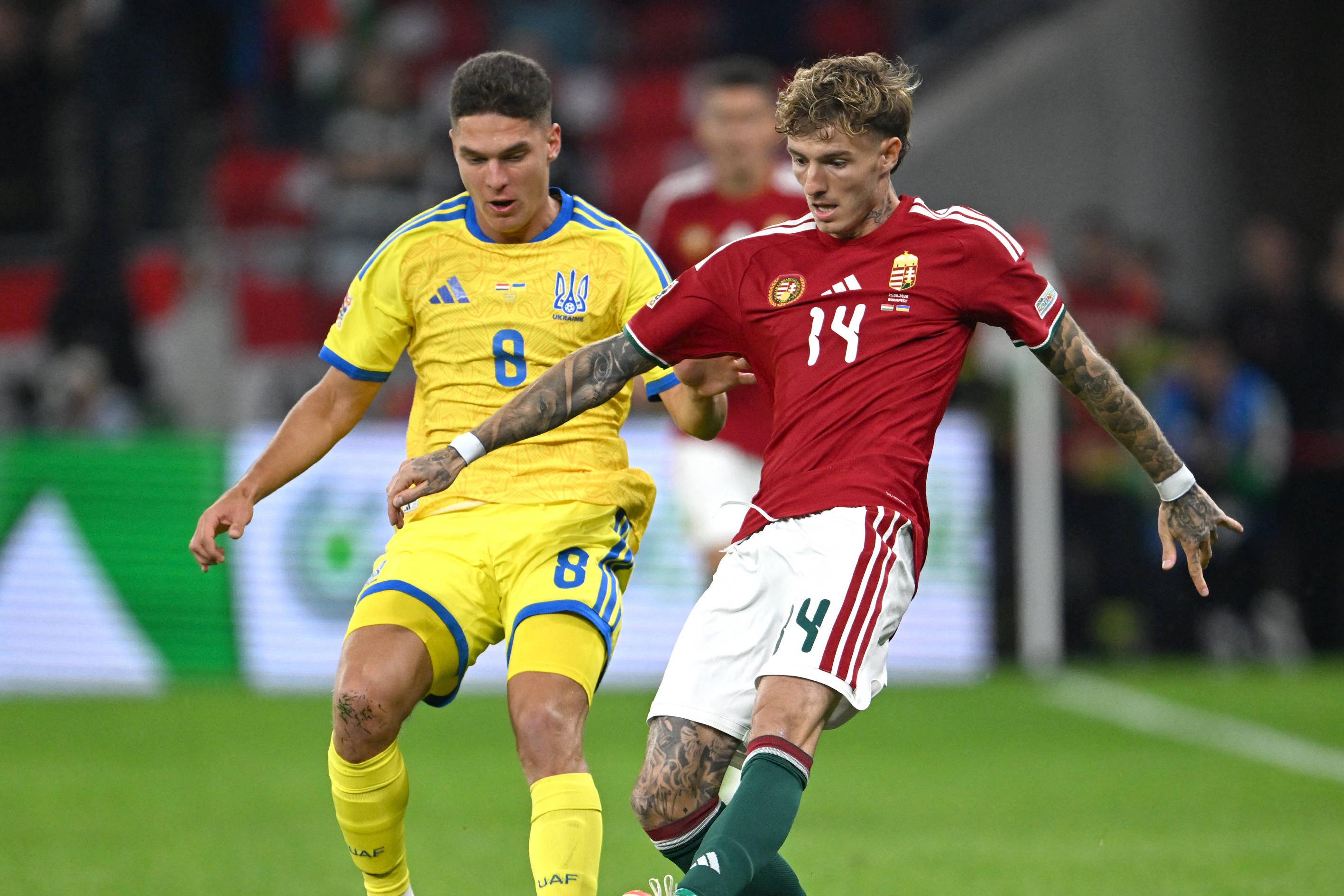 Sudakov contribuiu com assistência para a vitória da Ucrânia