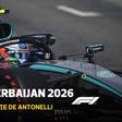 Antonelli ficou sem pneu e vida dificultada para a corrida em Baku