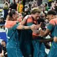 Austrália festeja golo de Irankunda
