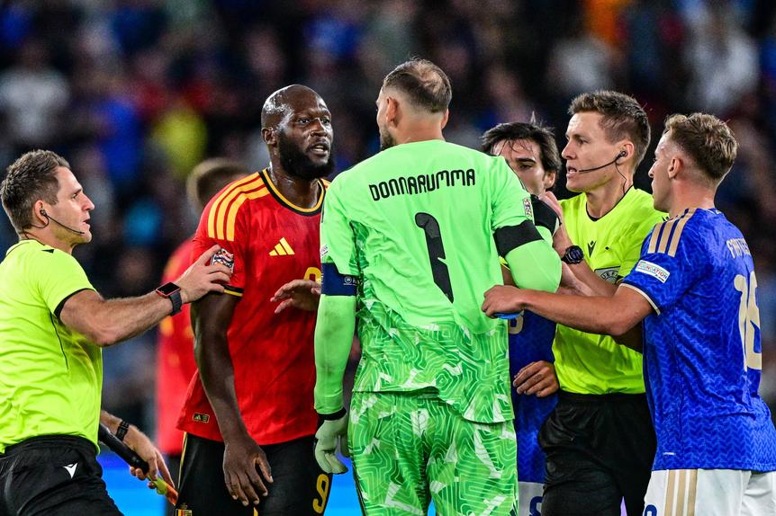 Lukaku e Donnarumma quase passaram a vias de facto (IMAGO)