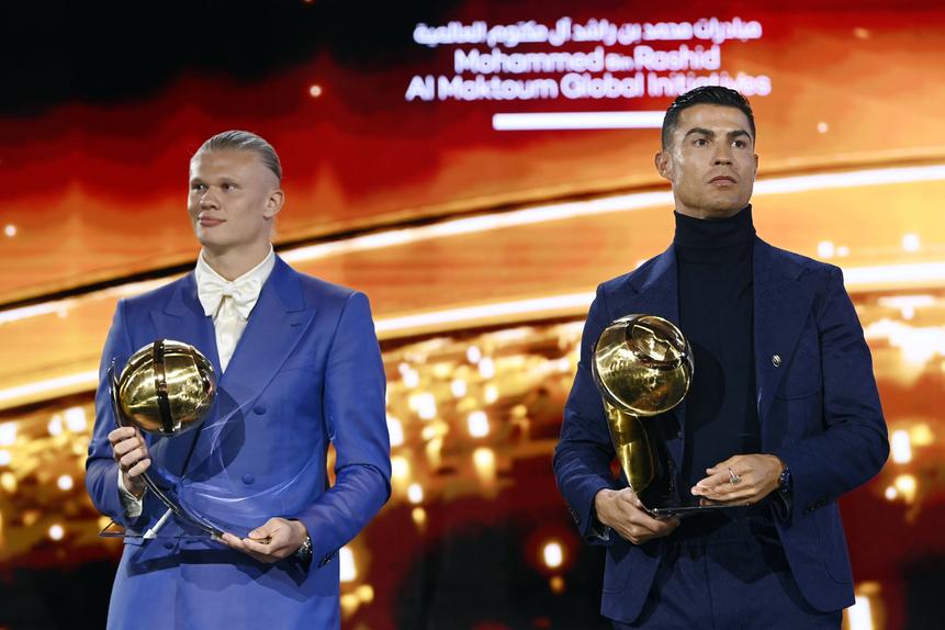 Haaland e Ronaldo em 2024 (IMAGO)