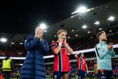 Aursnes e Schjelderup na seleção da Noruega (IMAGO)