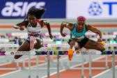 francesa Cyréna Samba-Mayela, medalha de prata nos 100 metros barreiras em Paris-2024