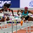 francesa Cyréna Samba-Mayela, medalha de prata nos 100 metros barreiras em Paris-2024