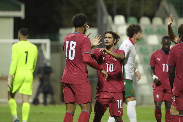 Rodrigo Mora assistiu Gustavo Varela para o 1-0 no Bulgária-Portugal - Foto: FPF