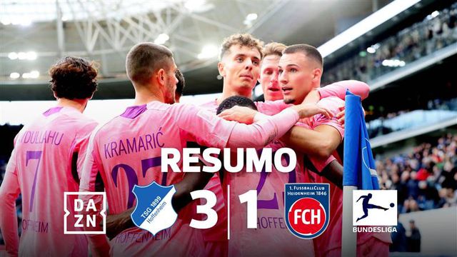 Hoffenheim soma segundo triunfo seguido e aproxima-se do topo (resumo)