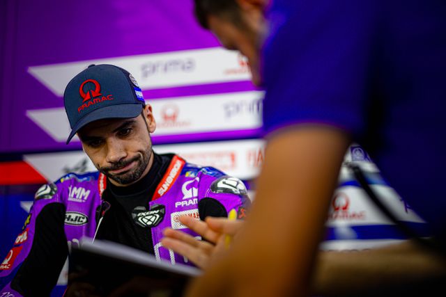 Miguel Oliveira ficou muito desiludido com a queda na Malásia. Foto Yamaha