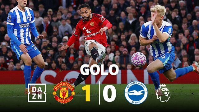 O golo de estreia de Matheus Cunha com a camisola do Manchester United