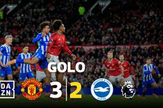 Brighton volta a marcar e emoção até ao fim em Old Trafford