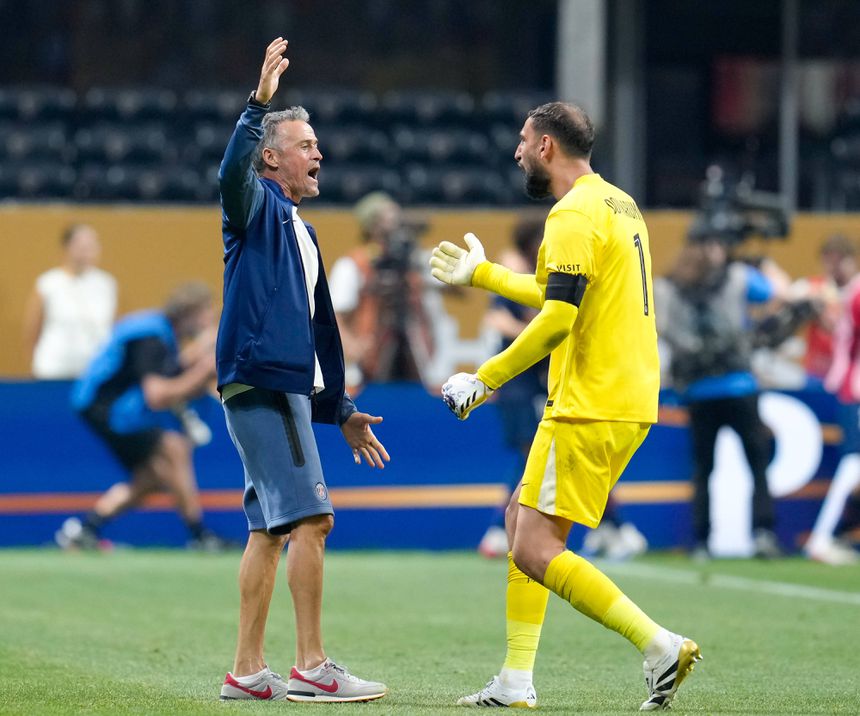Luis Enrique e Donnarumma
