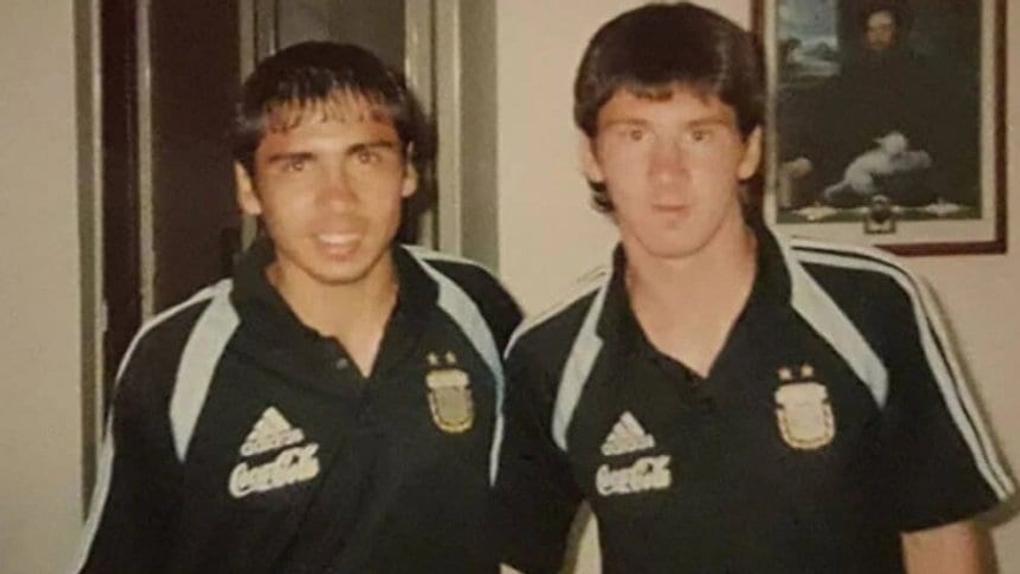 Marcelo Bravo com Messi em 2005