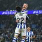 Festa da Real Sociedad com Guedes mais atrás