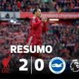 Dois golpes bastam: Liverpool derruba Brighton e aproxima-se do topo (resumo)