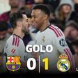 Uma jogada excelente e um golo caricato: Real Madrid a vencer em Barcelona!