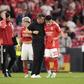 Marco Silva e Echeverri, respetivamente treinador e médio ofensivo do Benfica (foto: Imago)