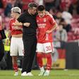 Marco Silva e Echeverri, respetivamente treinador e médio ofensivo do Benfica (foto: Imago)