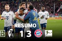 Golos caricatos em vitória do Bayern sem o seu líder (resumo)