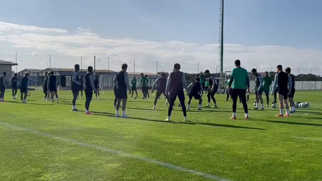 Sporting treina antes do Arsenal