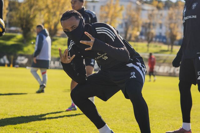 Jogadores do Casa Pia a prepararem-se para o treino - Foto: Casa Pia