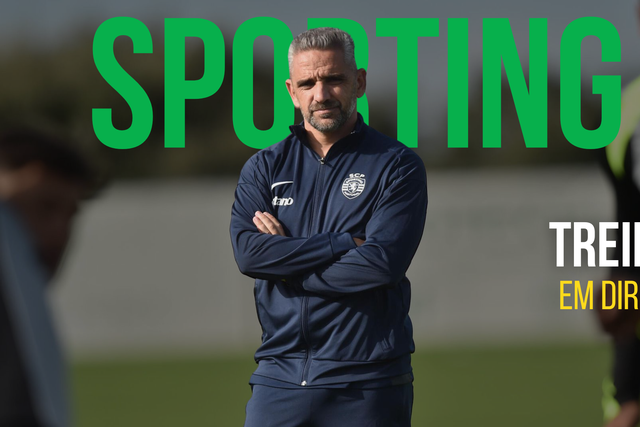 Direto: siga o treino do Sporting antes da receção ao Club Brugge