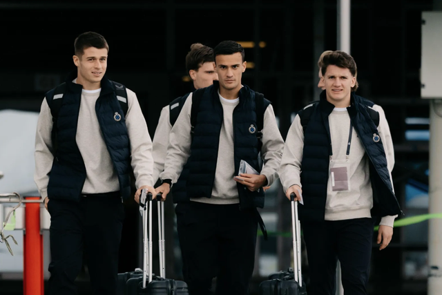 A comitiva do Brugge - Foto: Club Brugge