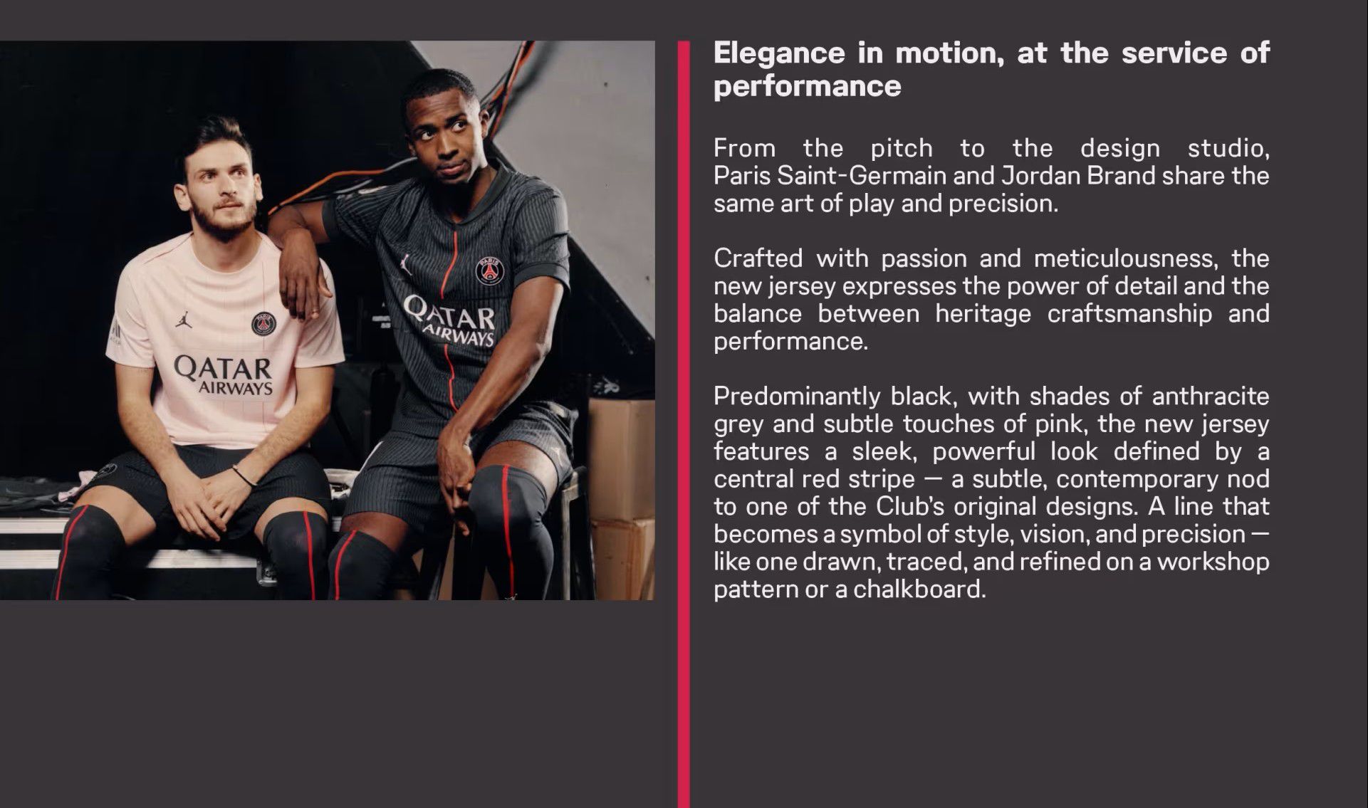 O PSG e a Jordan «cultivam a mesma arte: a do jogo e o gesto», diz clube - Foto: PSG