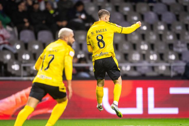 Miguel Baeza festeja o golo que marcou em Braga