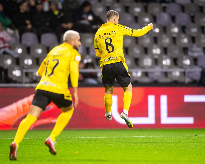 Miguel Baeza festeja o golo que marcou em Braga