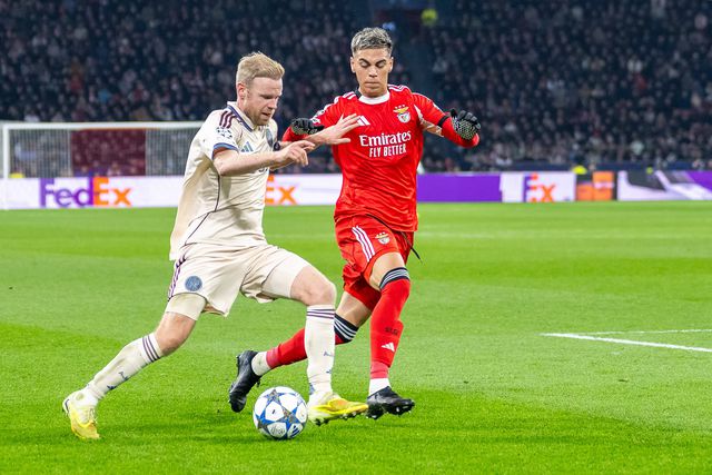 Klaassen em ação contra o Benfica. Foto: IMAGO