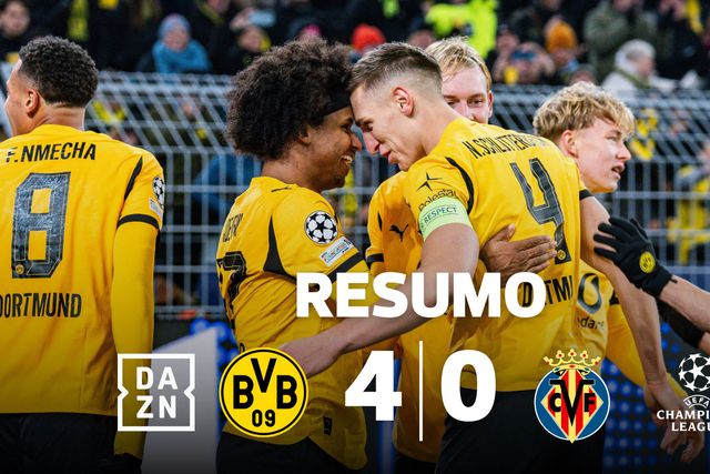 Dois internacionais portugueses na goleada do Dortmund ao Villarreal (resumo)