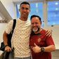 António Costa, também conhecido como Costinha, ao lado de Cristiano Ronaldo - Foto: Facebook