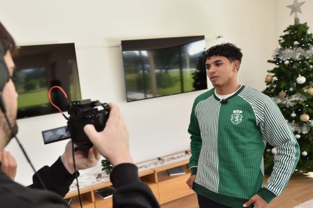 João Simões mostrou-se disponível para responder a todas as questões (Foto Miguel Nunes)