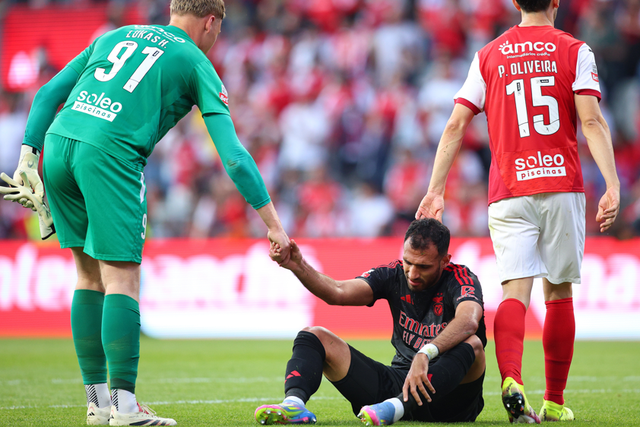 Último SC Braga-Benfica: 1-1 em maio de 2025 (Foto: KAPTA+)