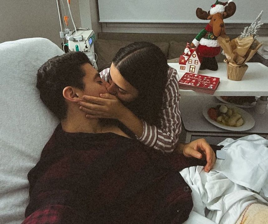 Vasco Sousa com a namorada, Joana Guise