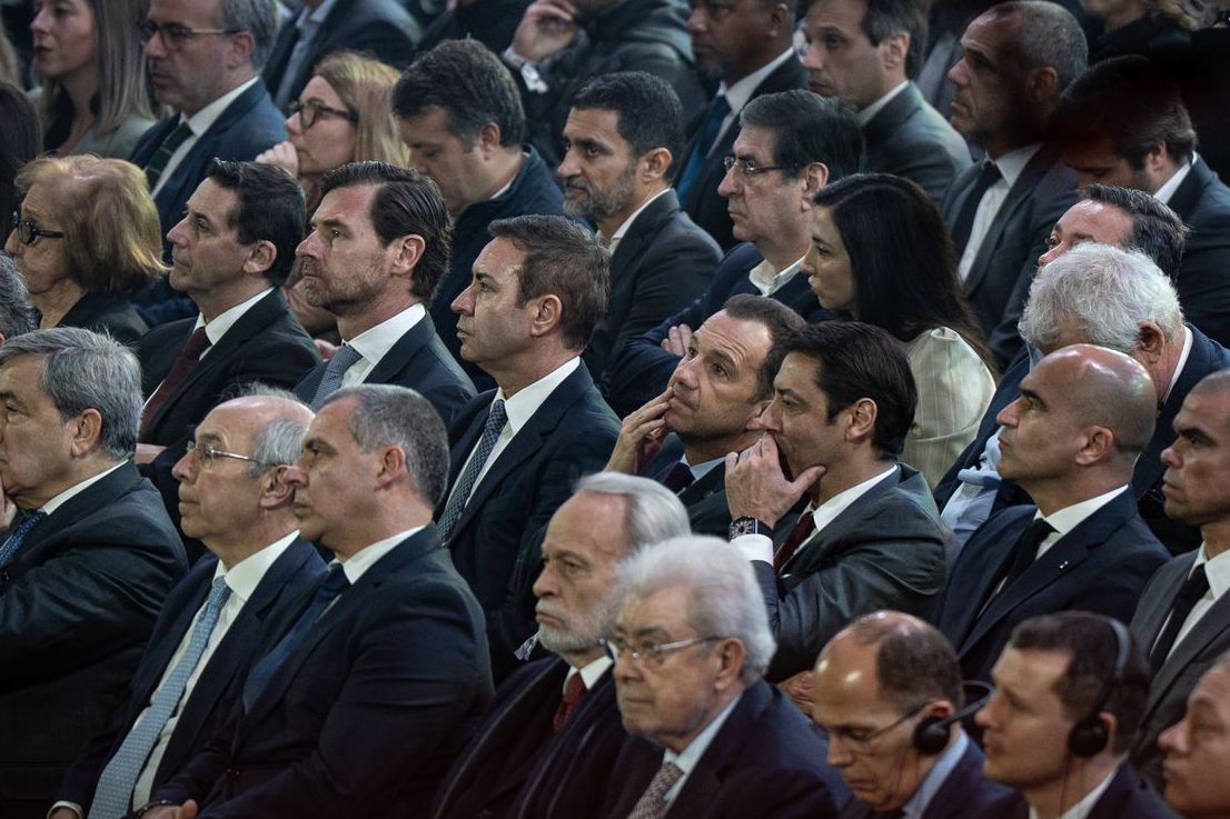 André Villas-Boas, António Salvador, Frederico Varandas e Rui Costa juntos - Foto: André Carvalho