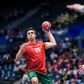 Kiko Costa em ação por Portugal no triunfo sobre o Chile no Mundial de andebol